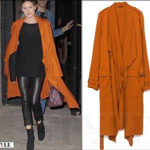 Olivia Palermo Zara Orange Coat